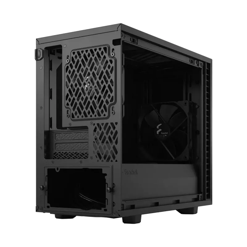 PC-Gehäuse Fractal Design Define 7 Nano Schwarz — Mini-ITX/Mini-DTX, ATX-Netzteil, gehärtetes Glas, 205×399×361 mm