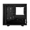 PC-Gehäuse Fractal Design Define 7 Nano Schwarz — Mini-ITX/Mini-DTX, ATX-Netzteil, gehärtetes Glas, 205×399×361 mm