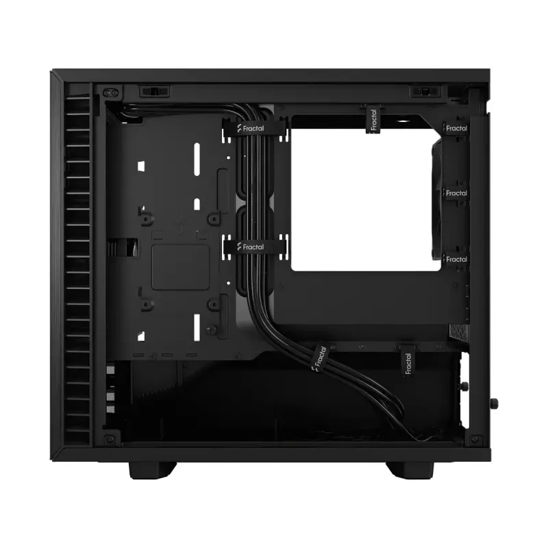 PC-Gehäuse Fractal Design Define 7 Nano Schwarz — Mini-ITX/Mini-DTX, ATX-Netzteil, gehärtetes Glas, 205×399×361 mm
