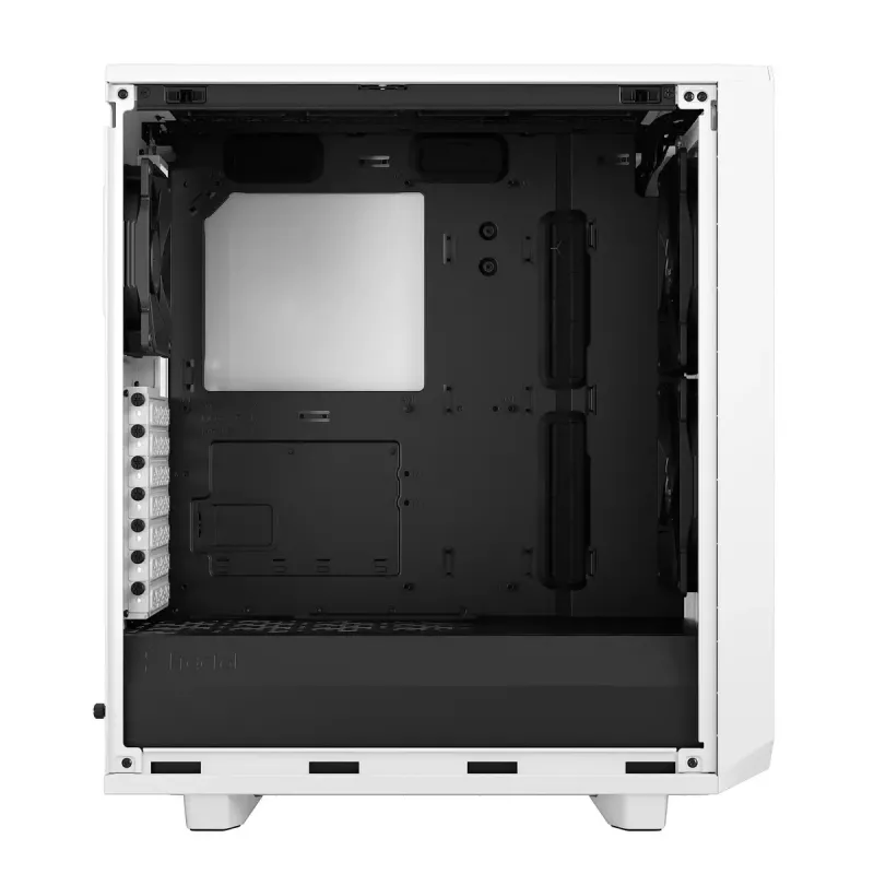 PC-Tower-Gehäuse Fractal Design Meshify 2 Compact — Weiß, unterstützt ATX-Netzteile, 2×140 mm vorne, 1×120 mm hinten, 2,5-Zoll-/3,5-Zoll-Laufwerke, 210×424×475 mm