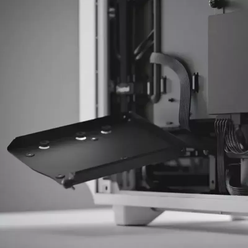 PC-Tower-Gehäuse Fractal Design Meshify 2 Compact — Weiß, unterstützt ATX-Netzteile, 2×140 mm vorne, 1×120 mm hinten, 2,5-Zoll-/3,5-Zoll-Laufwerke, 210×424×475 mm