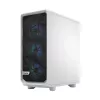 PC-Gehäuse Fractal Design Meshify 2 Compact RGB Weiß — ATX/microATX/Mini-ITX, unterstützt 3x120 mm vorne + 1x120 mm hinten, 2,5 Zoll/3,5 Zoll Laufwerke