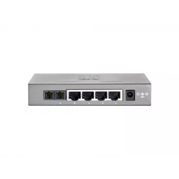 LevelOne 5-Port Fast Ethernet Switch, 1 x SC Multi-Mode Glasfaser
