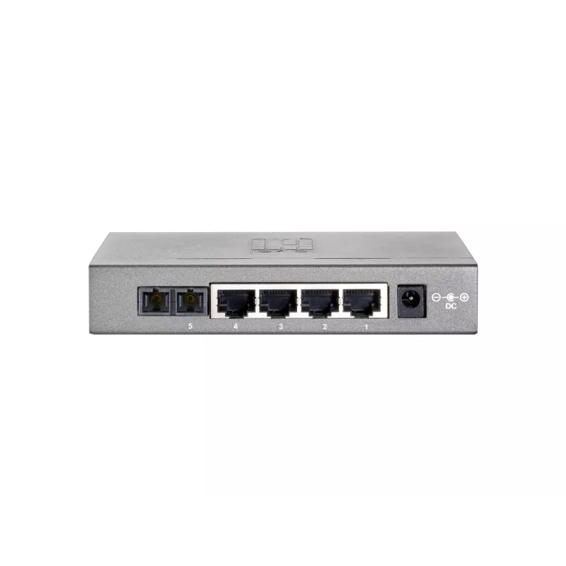 LevelOne 5-Port Fast Ethernet Switch, 1 x SC Multi-Mode Glasfaser