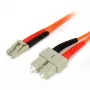 StarTech.com 2m Glasfaserkabel – Multimode Duplex 62.5/125 LSZH Glasfaser-Patchkabel – LC/SC