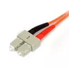 StarTech.com 2m Glasfaserkabel – Multimode Duplex 62.5/125 LSZH Glasfaser-Patchkabel – LC/SC