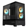 GIGABYTE C201 PANORAMIC PC-Gehäuse – Mid Tower, m-ATX, 360-mm-Radiator-Unterstützung, 3 vorinstallierte Lüfter, USB 3.0, Unterstützung für RGB Fusion