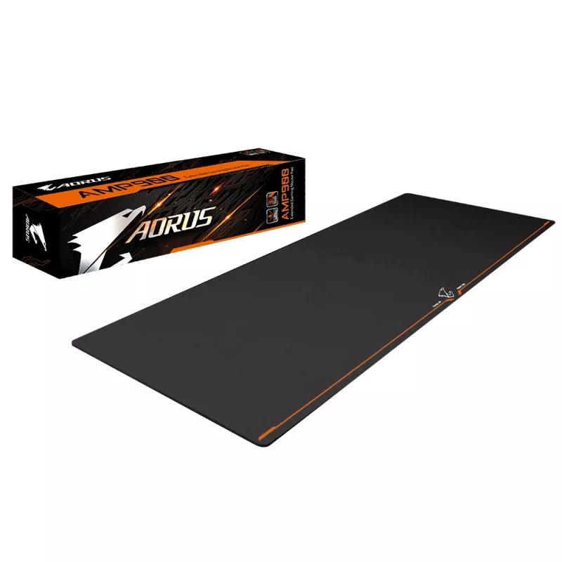 GIGABYTE AMP900 Gaming-Mauspad Schwarz, Orange