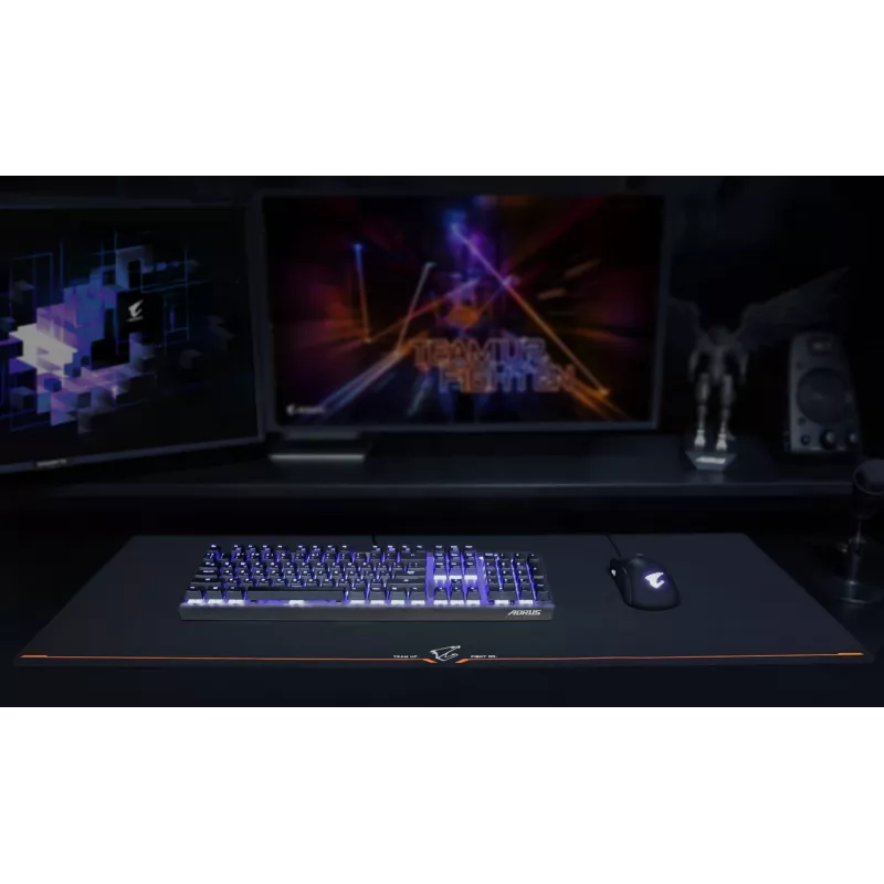 GIGABYTE AMP900 Gaming-Mauspad Schwarz, Orange