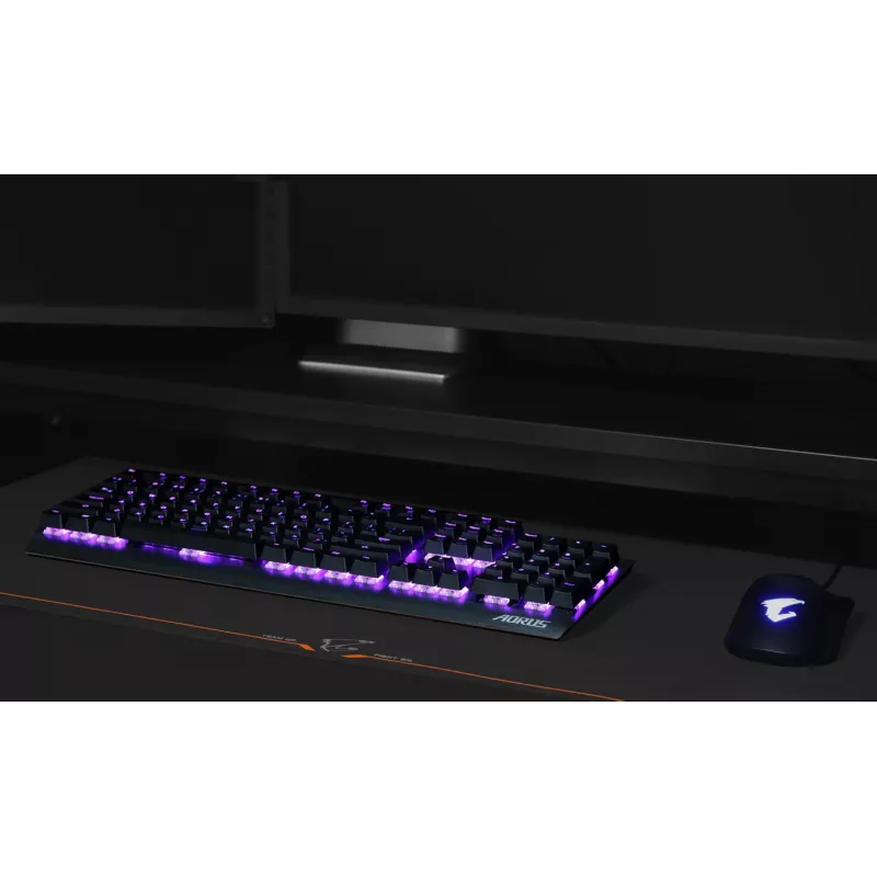 GIGABYTE AMP900 Gaming-Mauspad Schwarz, Orange