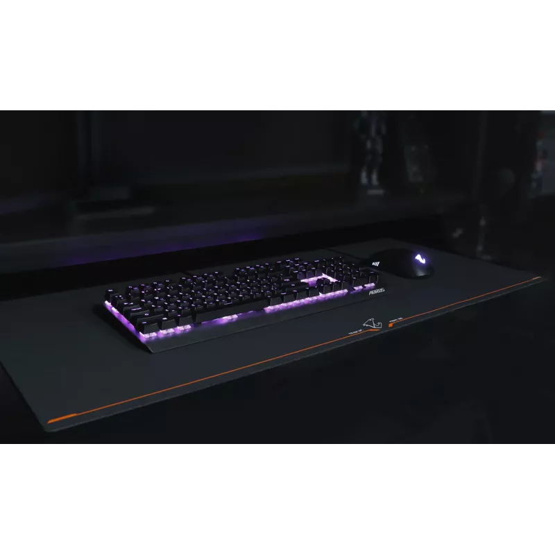GIGABYTE AMP900 Gaming-Mauspad Schwarz, Orange