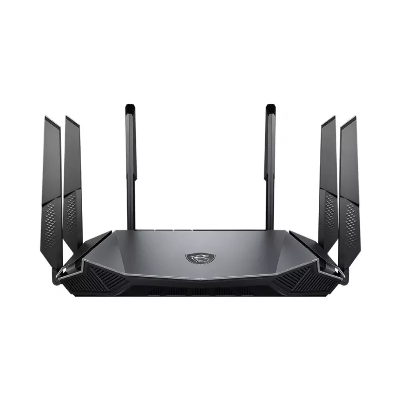 MSI RadiX AX6600 WiFi 6 Tri-Band WLAN-Router Gigabit Ethernet Tri-Band (2,4 GHz / 5 GHz / 5 GHz) Schwarz