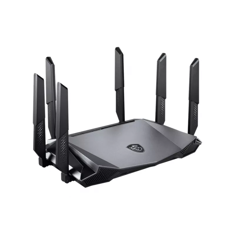 MSI RadiX AX6600 WiFi 6 Tri-Band WLAN-Router Gigabit Ethernet Tri-Band (2,4 GHz / 5 GHz / 5 GHz) Schwarz