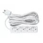 Microconnect GRU00450WDK Stromverlängerung 5 m 4 AC-Ausgänge Indoor Weiß