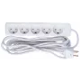 Stromverlängerungskabel Microconnect GRU0055WDK 5m 5 AC-Steckdosen Innenbereich Weiß