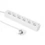 Microconnect GRU0065WA Stromverlängerung 5 m 6 AC-Ausgänge Weiß