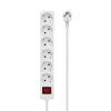 Microconnect GRU006W Stromverteiler 1,8 m 6 AC-Ausgänge Innenbereich Weiß