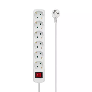 Microconnect GRU006W Stromverteiler 1,8 m 6 AC-Ausgänge Innenbereich Weiß