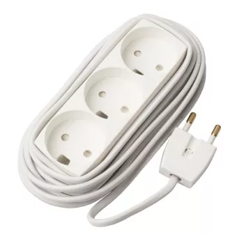 Stromverlängerungskabel Microconnect GRUELU3H050 5 m 3 AC-Steckdosen Weiß