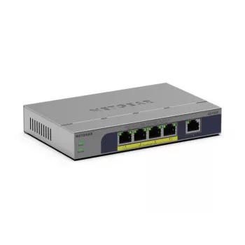 Unmanaged 5-Port PoE Switch Netgear GS105P 1Gb Ethernet mit Power over Ethernet (GS105P-300EUS)