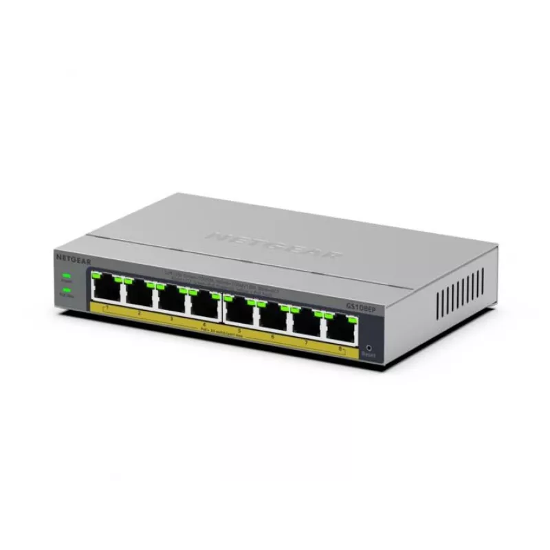 NETGEAR GS108EP Managed L2/L3 Gigabit Ethernet (10/100/1000) Grau