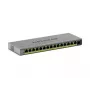 Managed L2/L3 Gigabit Ethernet PoE Switch Netgear GS116EPP — 16x RJ‑45 10/100/1000, 1x SFP, 8000 MAC-Einträge, Grau