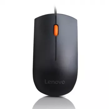 Kabelgebundene optische USB-Typ-A-Maus, beidhändig, Lenovo GX30M39704 — 1600 DPI, 3 Tasten, 1,8 m Kabel, schwarz
