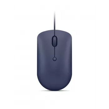 Kabelgebundene optische USB-C-Maus Lenovo GY51D20878, beidhändig, 2400 DPI, 4 Tasten, blau