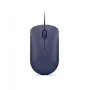 Kabelgebundene optische USB-C-Maus Lenovo GY51D20878, beidhändig, 2400 DPI, 4 Tasten, blau