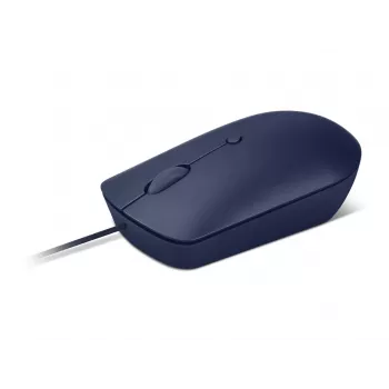 Kabelgebundene optische USB-C-Maus Lenovo GY51D20878, beidhändig, 2400 DPI, 4 Tasten, blau
