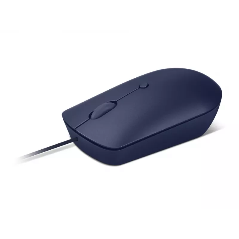 Kabelgebundene optische USB-C-Maus Lenovo GY51D20878, beidhändig, 2400 DPI, 4 Tasten, blau