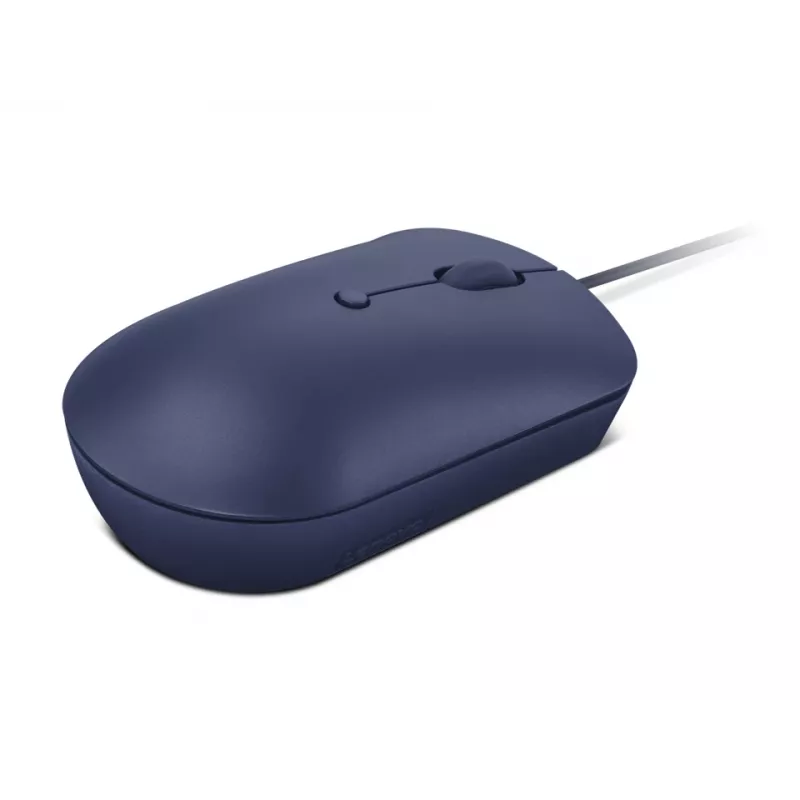 Kabelgebundene optische USB-C-Maus Lenovo GY51D20878, beidhändig, 2400 DPI, 4 Tasten, blau