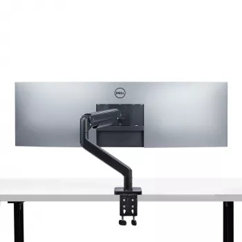 StarTech.com Monitor-Tischhalterung für bis zu 49 Zoll 32:9 Ultrawide Curved-Bildschirme, mechanischer Federarm, C-Klemme/Tischdurchführung, werkzeuglose Einstellung, max. 44 lb/20 kg