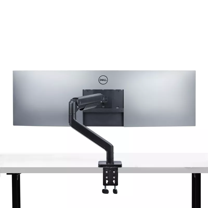 StarTech.com Monitor-Tischhalterung für bis zu 49 Zoll 32:9 Ultrawide Curved-Bildschirme, mechanischer Federarm, C-Klemme/Tischdurchführung, werkzeuglose Einstellung, max. 44 lb/20 kg