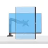 StarTech.com Schreibtisch-Monitorarm, bis zu 32 Zoll Display, max. 22 lb/10 kg, VESA 75x75/100x100, Tischklemme, voll beweglich, mechanische Feder, TAA-konform