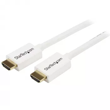 StarTech.com 3m / 10 ft CL3 Rated HDMI-Kabel mit Ethernet – für Unterputzinstallation geeignetes Ultra-HD-HDMI-Kabel – 4K 30Hz UHD High-Speed-HDMI-Kabel – 10,2 Gbit/s – HDMI 1.4 Video-/Anzeigekabel – 30AWG, Weiß