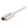 StarTech.com 3m / 10 ft CL3 Rated HDMI-Kabel mit Ethernet – für Unterputzinstallation geeignetes Ultra-HD-HDMI-Kabel – 4K 30Hz UHD High-Speed-HDMI-Kabel – 10,2 Gbit/s – HDMI 1.4 Video-/Anzeigekabel – 30AWG, Weiß