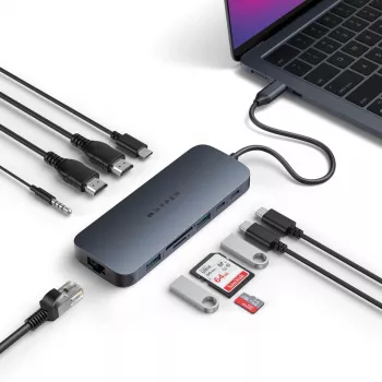 Targus HD4006GL Laptop-Dock/Port-Replikator USB 3.2 Gen 2 (3.1 Gen 2) Typ-C Schwarz