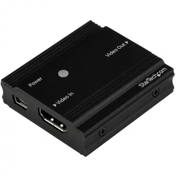 StarTech.com HDMI Signalverstärker - HDMI Extender - 4K 60Hz, 3840 x 2160 Pixel, AV-Repeater, 35 m, Schwarz, HDCP