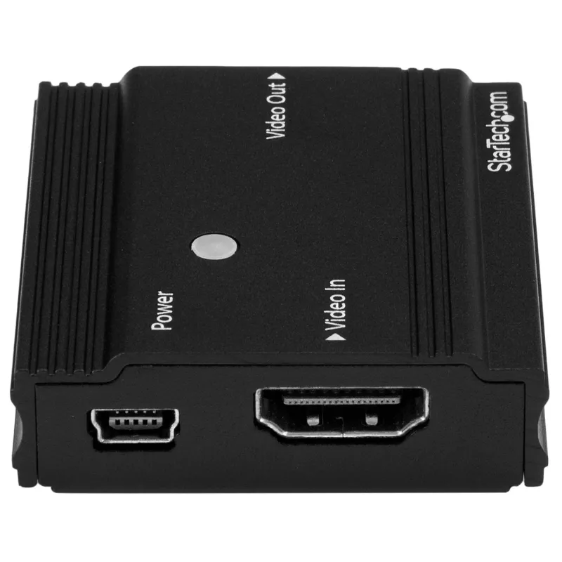 StarTech.com HDMI Signalverstärker - HDMI Extender - 4K 60Hz, 3840 x 2160 Pixel, AV-Repeater, 35 m, Schwarz, HDCP