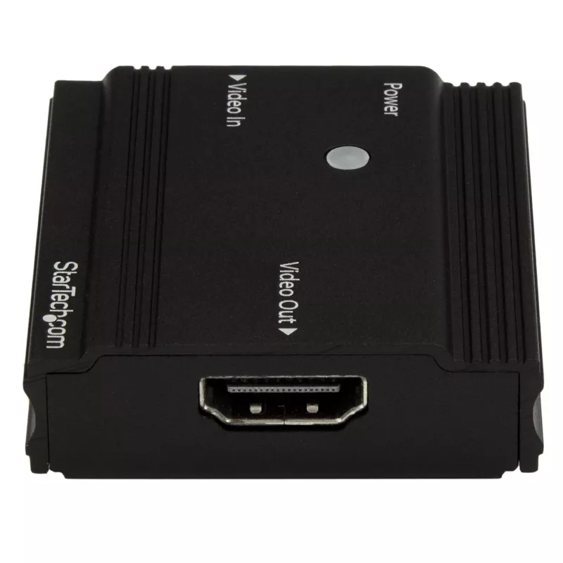 StarTech.com HDMI Signalverstärker - HDMI Extender - 4K 60Hz, 3840 x 2160 Pixel, AV-Repeater, 35 m, Schwarz, HDCP