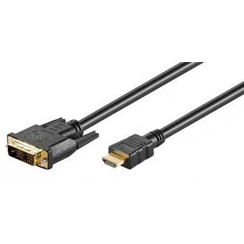 Microconnect HDM191811 Videokabel-Adapter 1 m HDMI DVI-D Schwarz