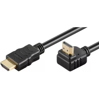 Microconnect HDM19191V2.0A90 HDMI-Kabel 1 m HDMI Typ A (Standard) Schwarz