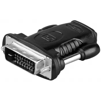 Microconnect HDM19F24 Kabeladapter HDMI Typ A auf DVI-D Dual Link (24+1 Pin) Schwarz