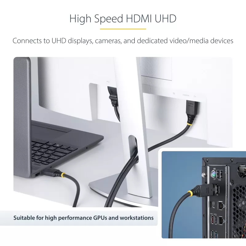 StarTech.com 10m (32.8ft) Active High Speed HDMI Kabel, 4K 60Hz/1440p 144Hz, HDR10/HDCP 2.2/ARC, 18Gbps, UHD HDMI 2.0 Cord for TV/Monitor/Display, TPE Jacket