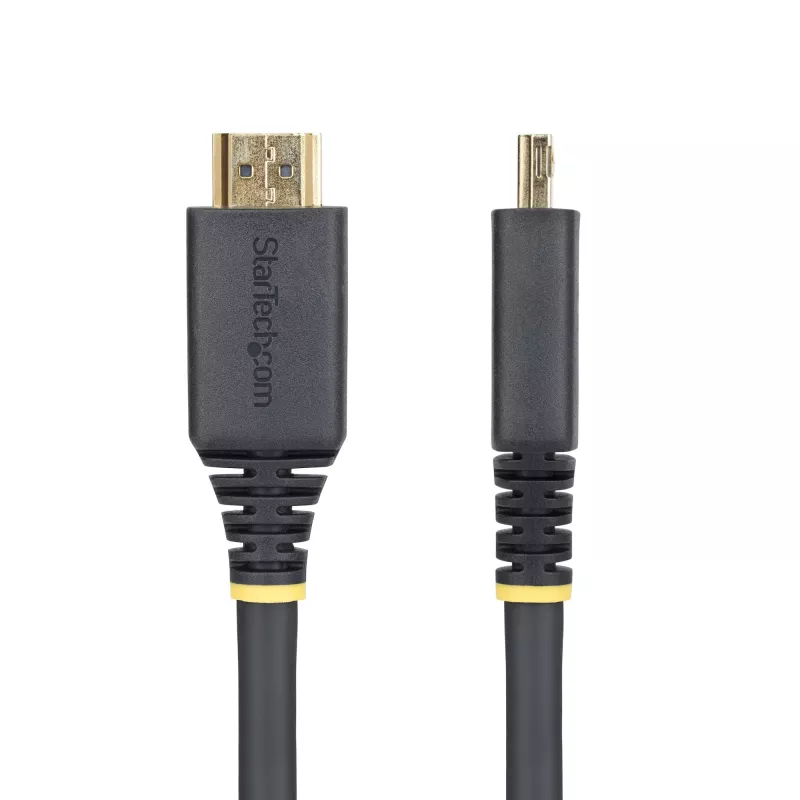 StarTech.com 15ft (4.5m) High Speed HDMI-Kabel mit Greifsteckern, 4K 60Hz/1440p 144Hz, HDR10/HDCP 2.2/ARC, 18Gbps, UHD HDMI 2.0 Kabel für TV/Monitor/Display, TPE-Mantel