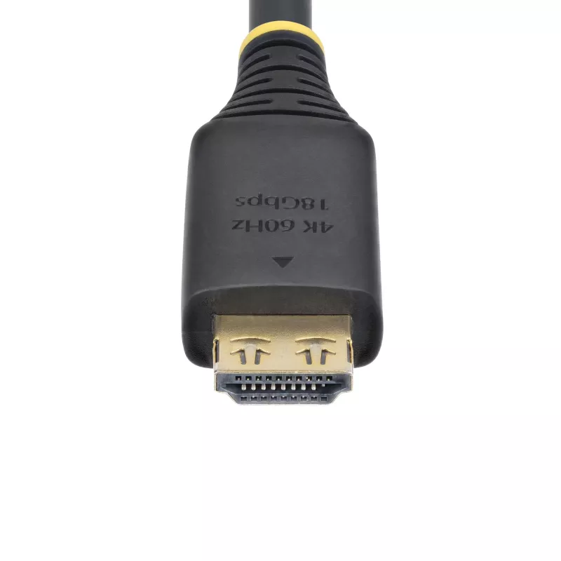 StarTech.com 15ft (4.5m) High Speed HDMI-Kabel mit Greifsteckern, 4K 60Hz/1440p 144Hz, HDR10/HDCP 2.2/ARC, 18Gbps, UHD HDMI 2.0 Kabel für TV/Monitor/Display, TPE-Mantel