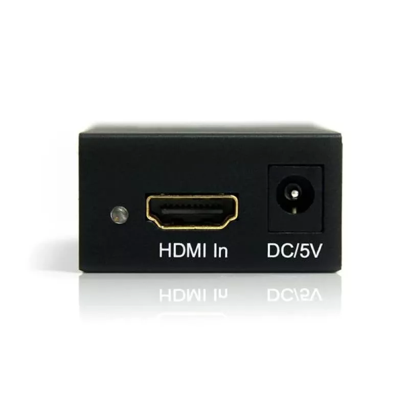 StarTech.com HDMI oder DVI zu DisplayPort Aktiver Konverter, Aktiver Videokonverter, Power, Schwarz, Stahl, CE, FCC, RoHS, 1920 x 1200 Pixel