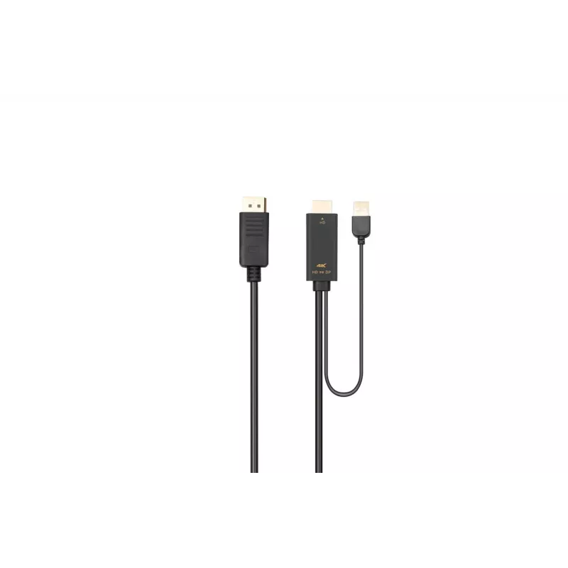 Microconnect HDMI-DP-CON1 Videokabel-Adapter 1 m HDMI Typ A (Standard) DisplayPort Schwarz
