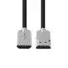 Microconnect HDMISUPERSLIM015M HDMI-Kabel 1,5 m HDMI Typ A (Standard) Schwarz, Metallisch